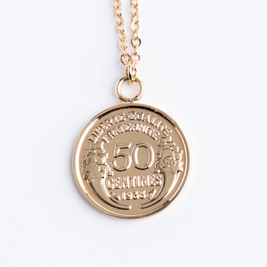 Collier Jeanne - 5 centimes Morlon