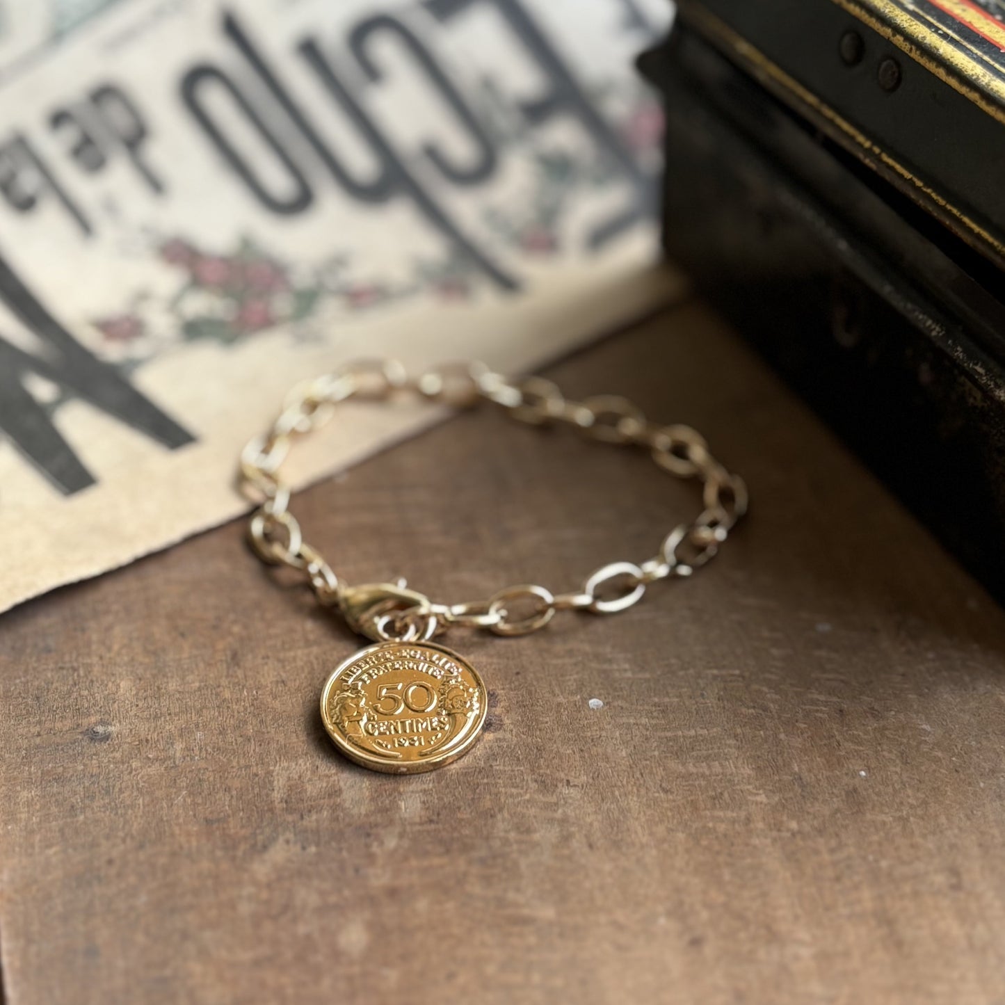 Bracelet  Blanche - 50 centimes Morlon